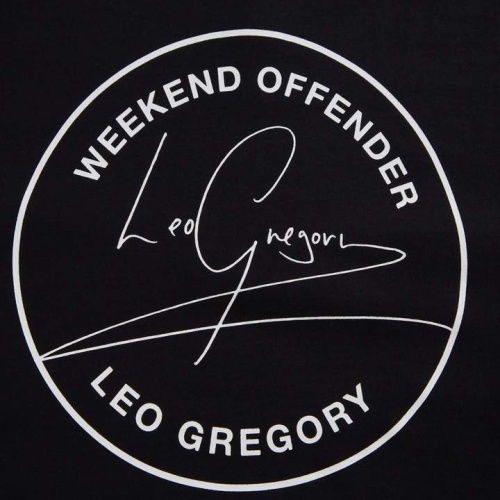 Crna Majica Leo Gregory potpis Weekend Offender 3