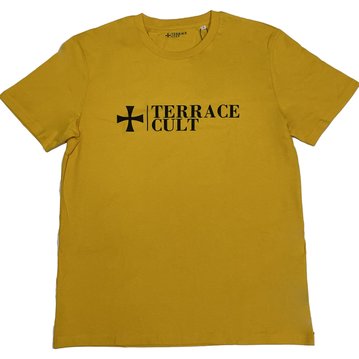 Terrace Cult logo majica zuta crna
