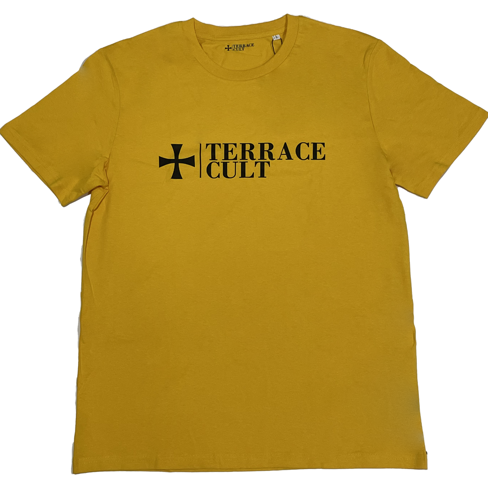 Terrace Cult logo majica zuta crna