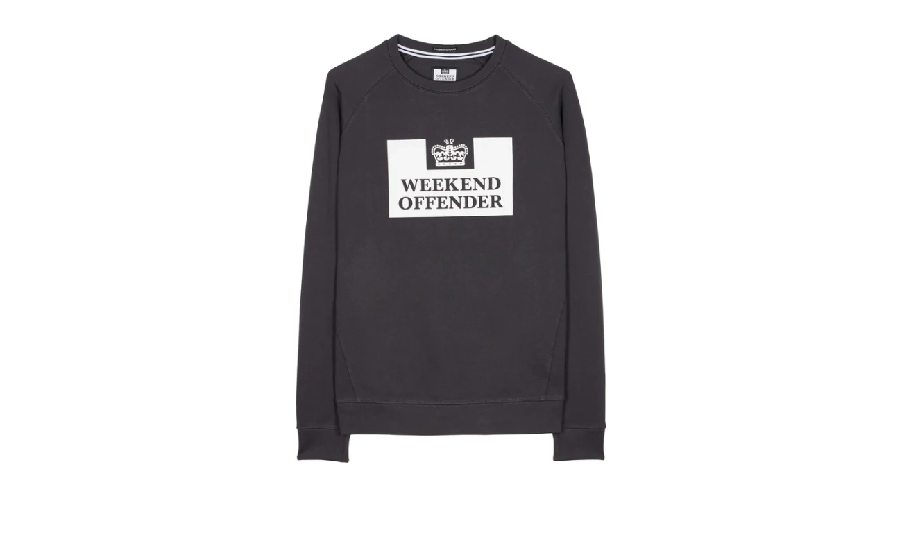 Weekend Offender Classic dukserica anthracite