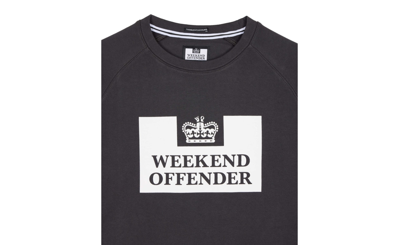 Weekend Offender Classic dukserica anthracite