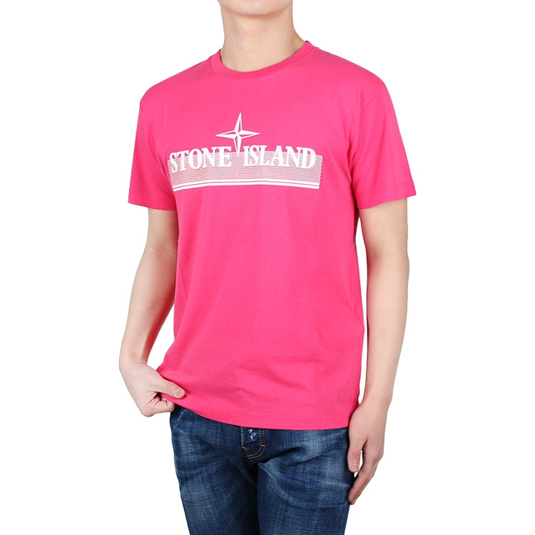 Stone Island Tricromia majica roza