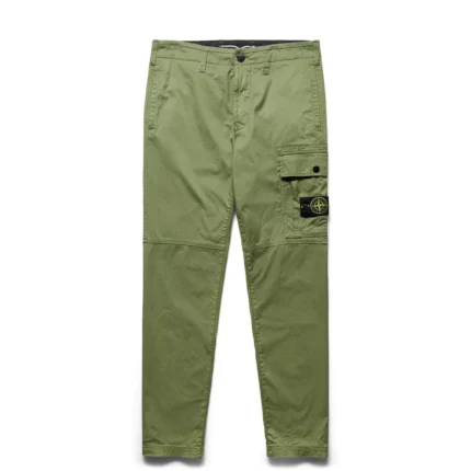 Stone Island Cargo pantalone slim fit maslinasto zelene