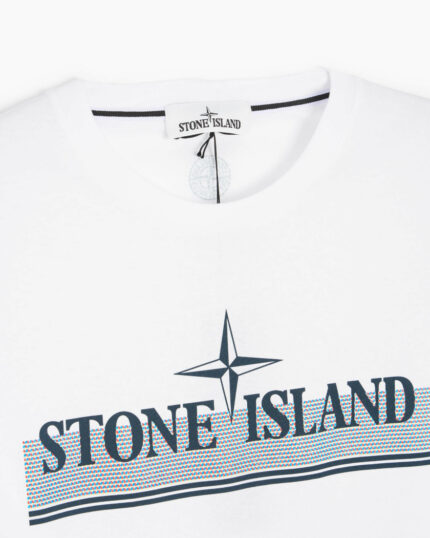 Stone Island Tricromia majica bela-2