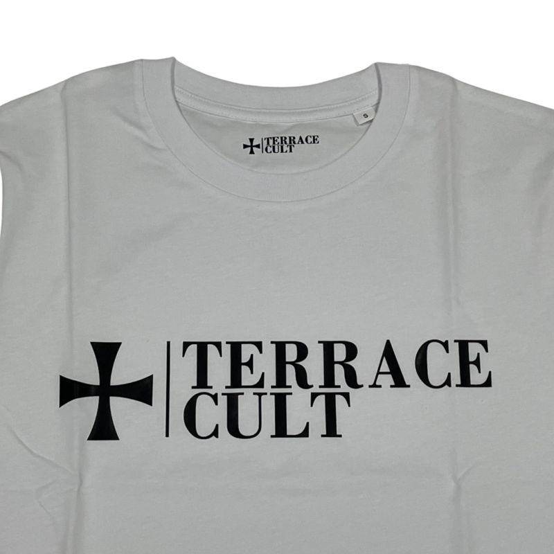 Terrace Cult Logo majica bela-galerija