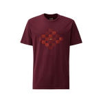 CP Company Jersey 24/1 Logo Grid majica bordo