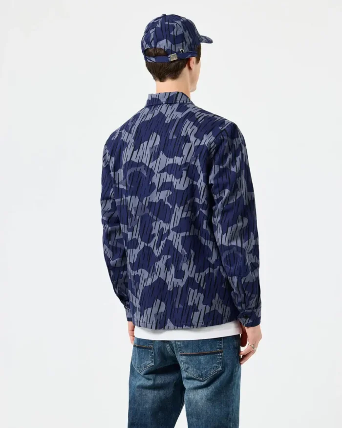 Weekend Offender Waya Camo overshirt jakna teget-2