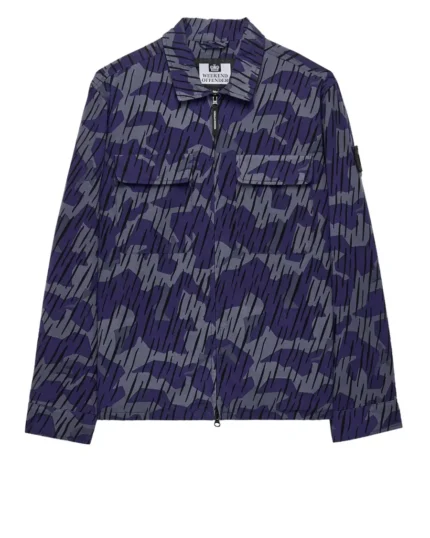 Weekend Offender Waya Camo overshirt jakna teget