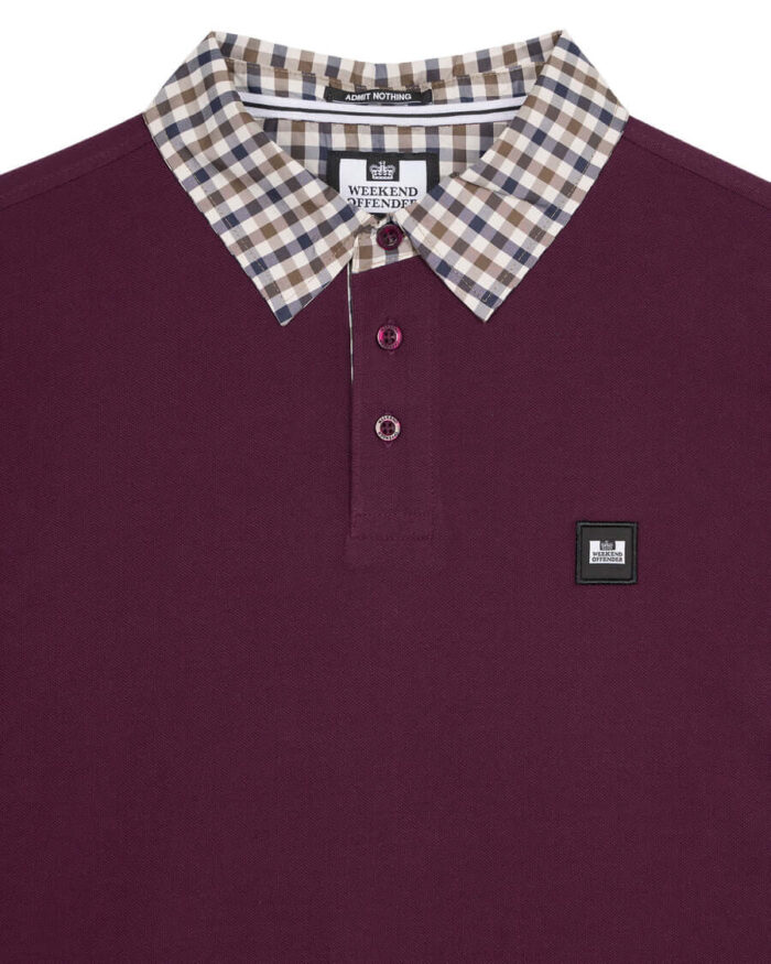 Weekend Offender Walker polo majica trula višnja-1