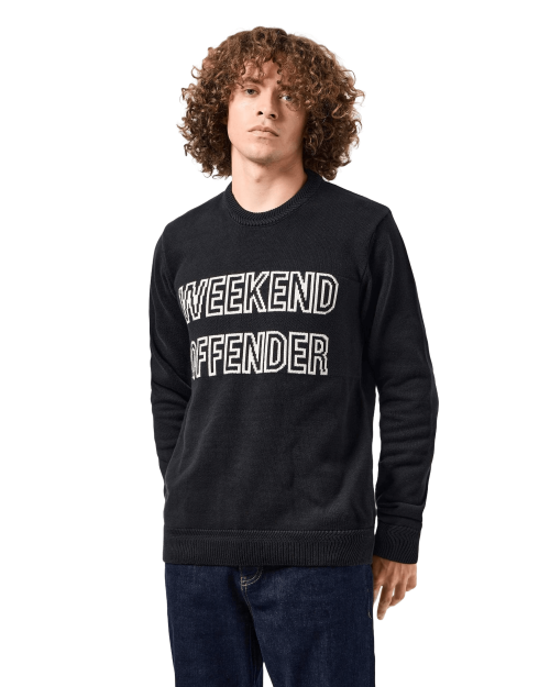 Weekend Offender Serafini džemper crni-11