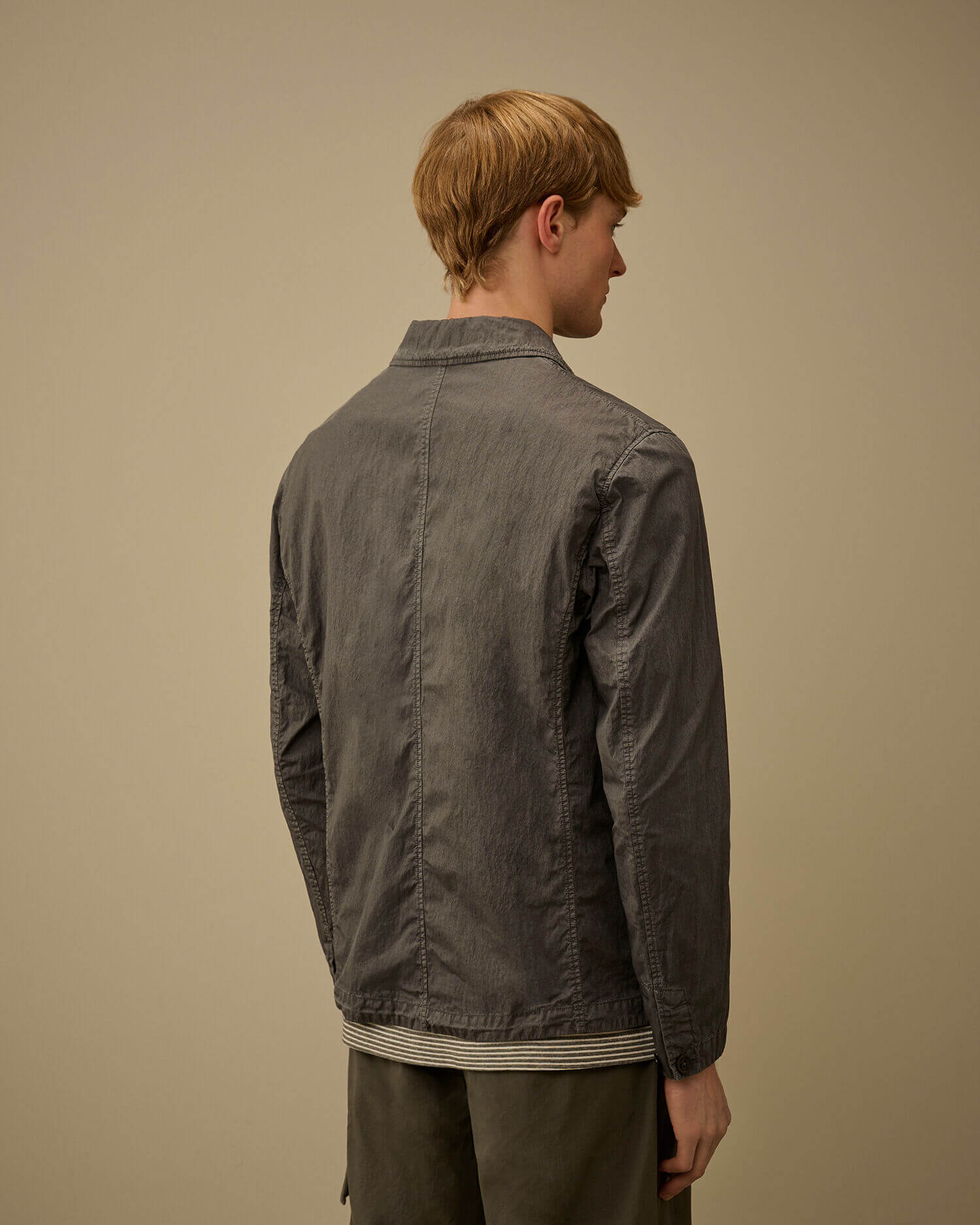 CP Company 50 Fili Wax lens overshirt jakna gunmetal-12