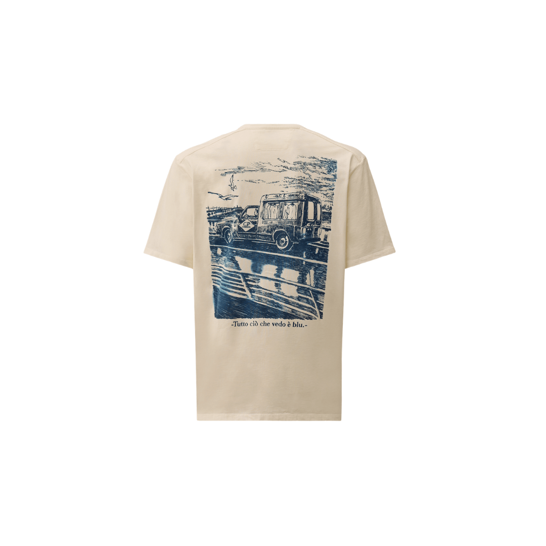 CP Company Back Print majica bela