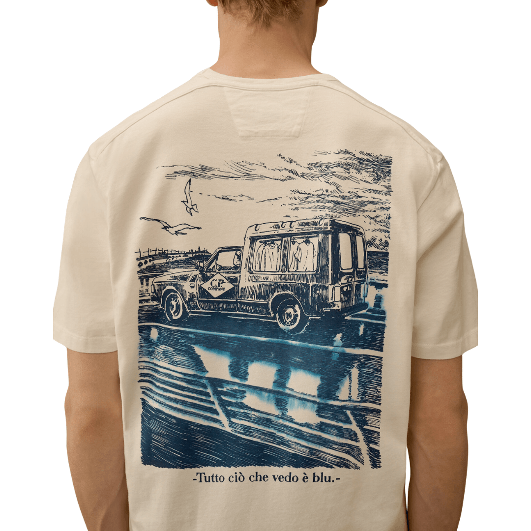 CP Company Back Print majica bela1