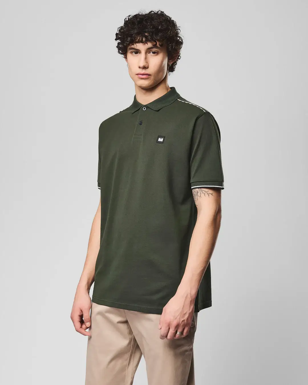Weekend Offender Sakai polo majica maslinasto zelena