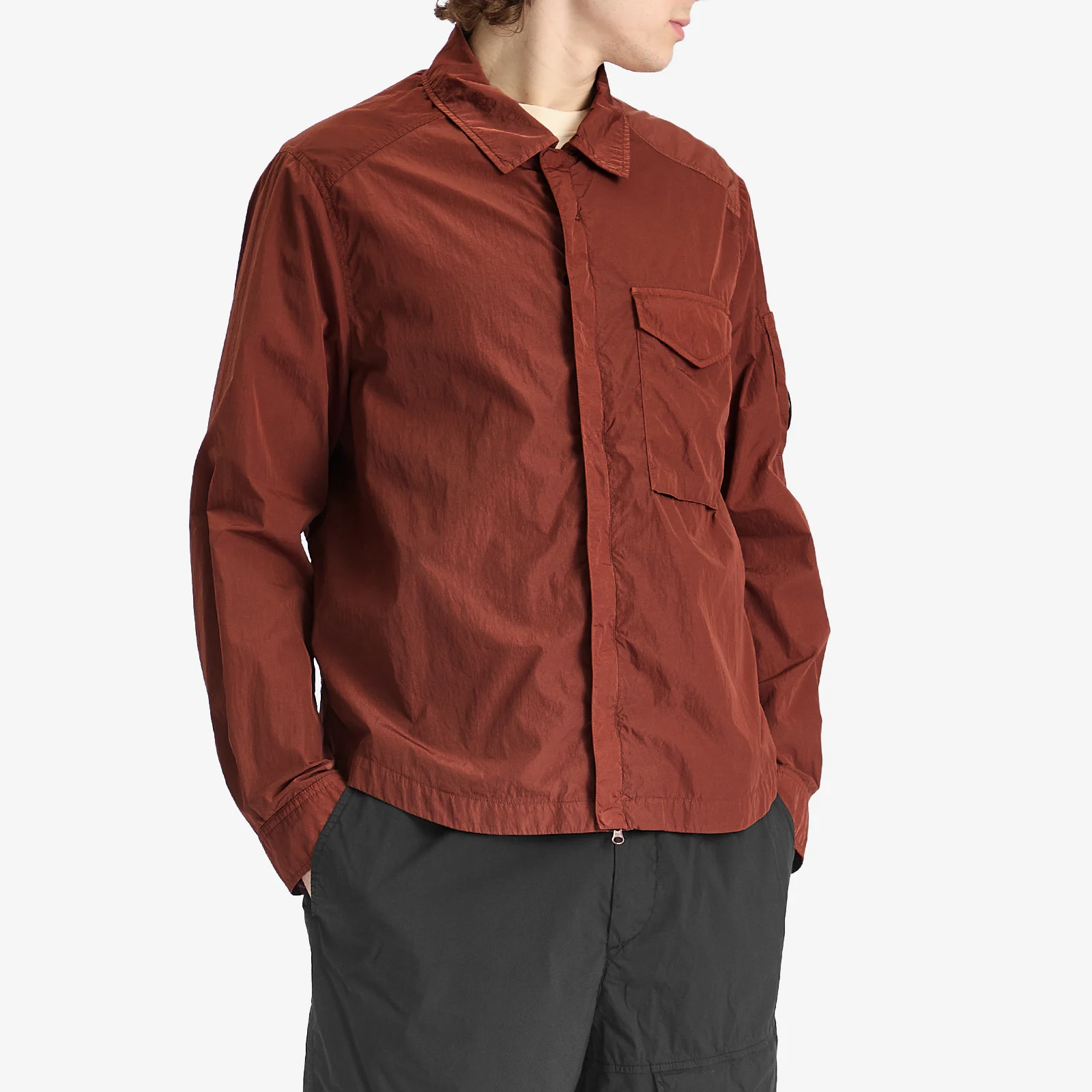 CP Company Chrome-R One Pocket overshirt jakna bordo