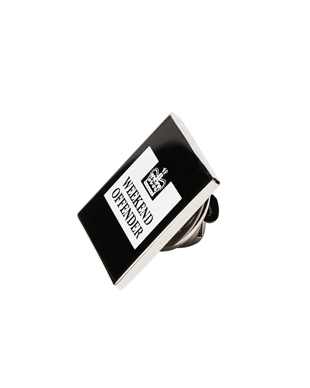 Weekend Offender Pin Badge metal bedž crni