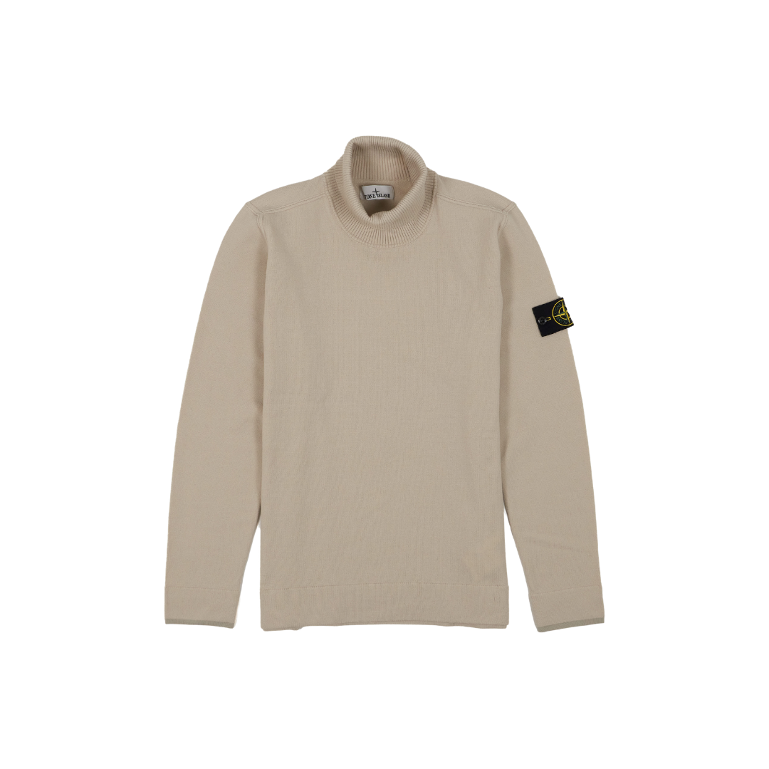 Stone Island Wool rolka džemper krem