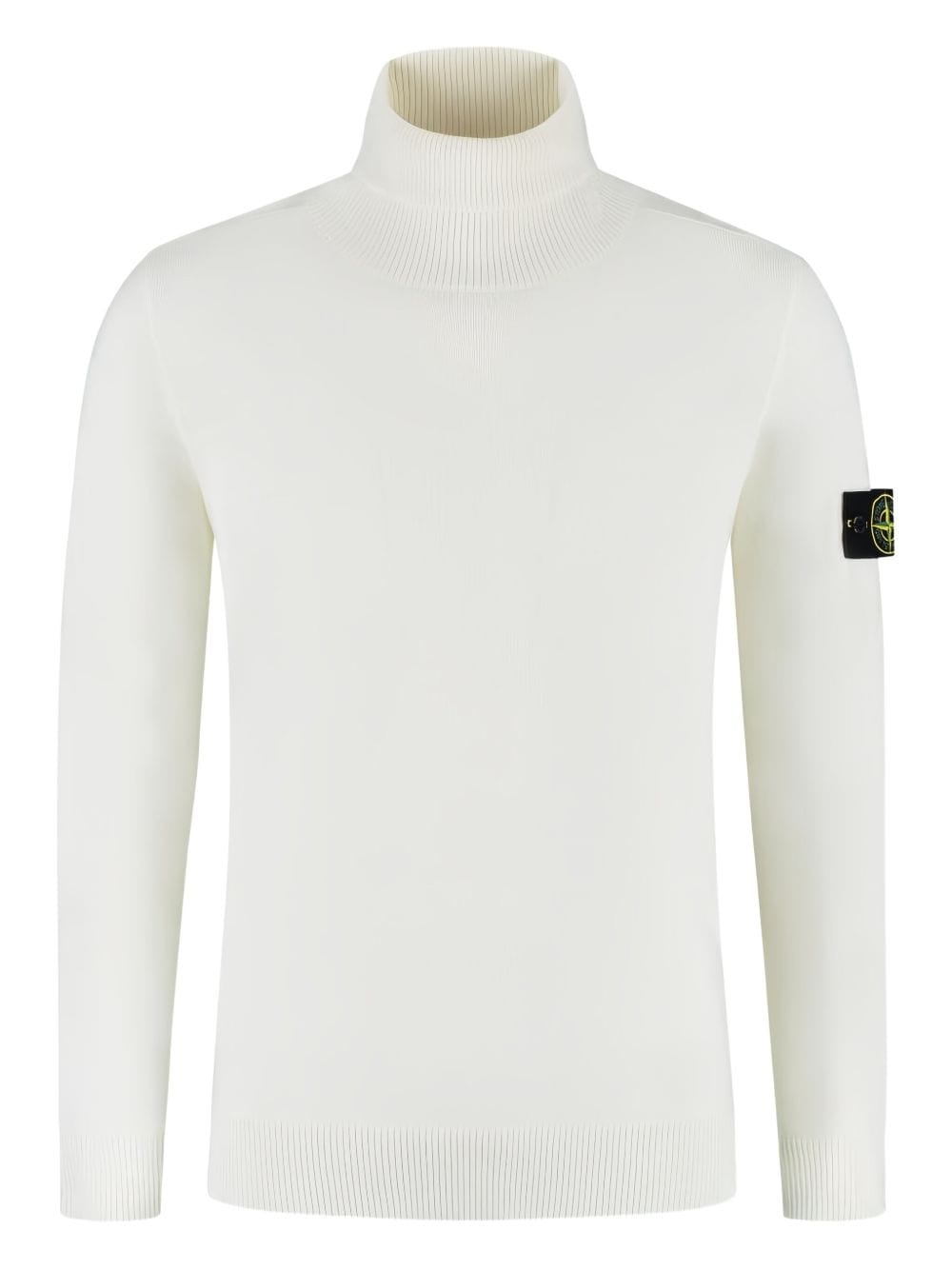 Stone Island Wool rolka džemper beli