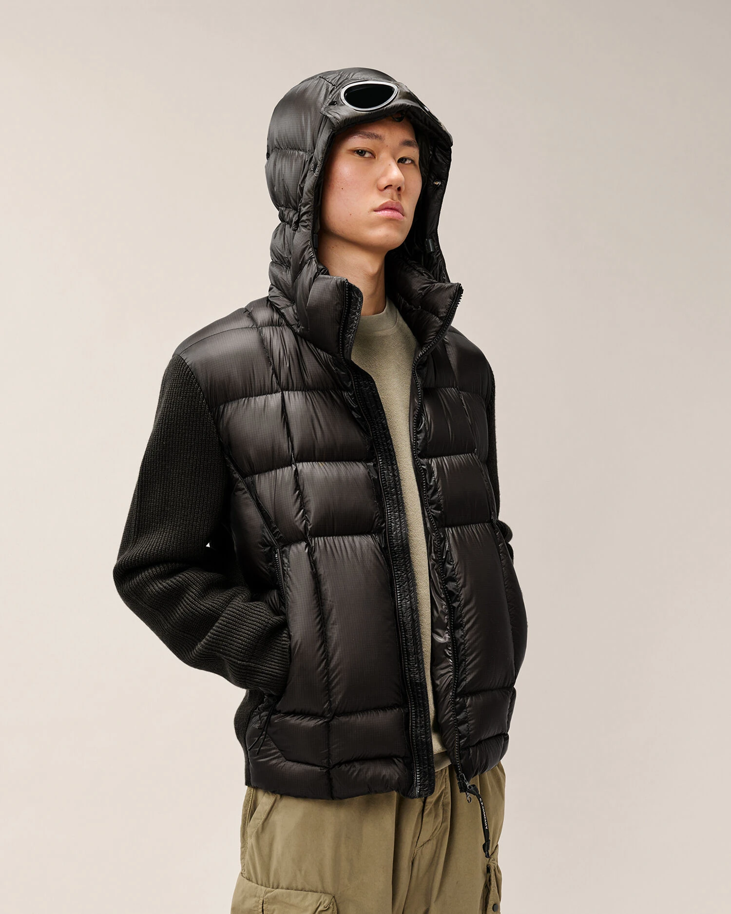 CP Company Merino Wool Goggle jakna crna – dodatna slika