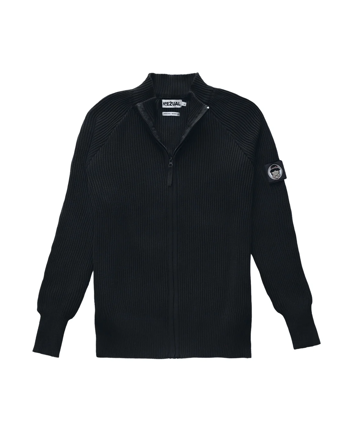 Kežual Full Zip džemper crni